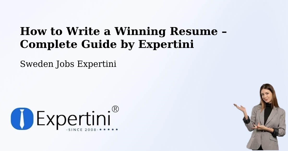 Resume Writing Guide for Job Seekers – Mölndal - Mölndal, Sweden Jobs Expertini