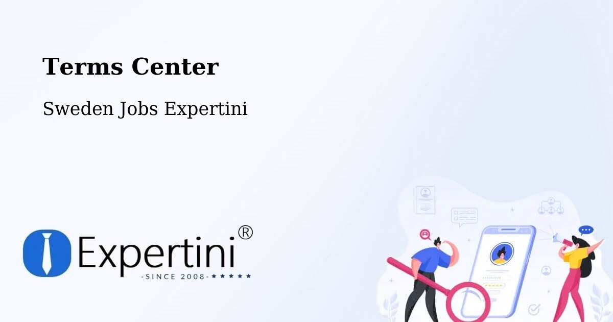 Terms of Service – Mölndal - Sweden Jobs Expertini